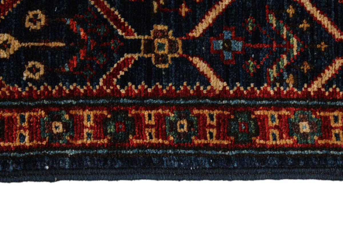 2x10 Navy and Red Traditional Runner