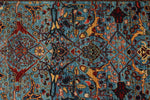 3x10 Blue and Multicolor Anatolian Traditional Runner