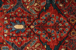 3x12 Rust and Navy Anatolian Traditional Rug