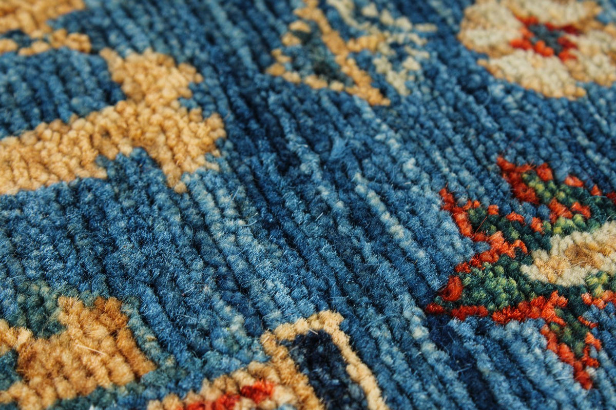 3x12 Blue and Multicolor Traditional Runner