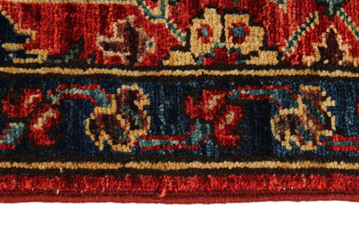 3x10 Red and Navy Traditional Runner
