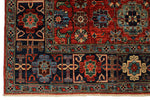 5x9 Rust and Navy Traditional Rug