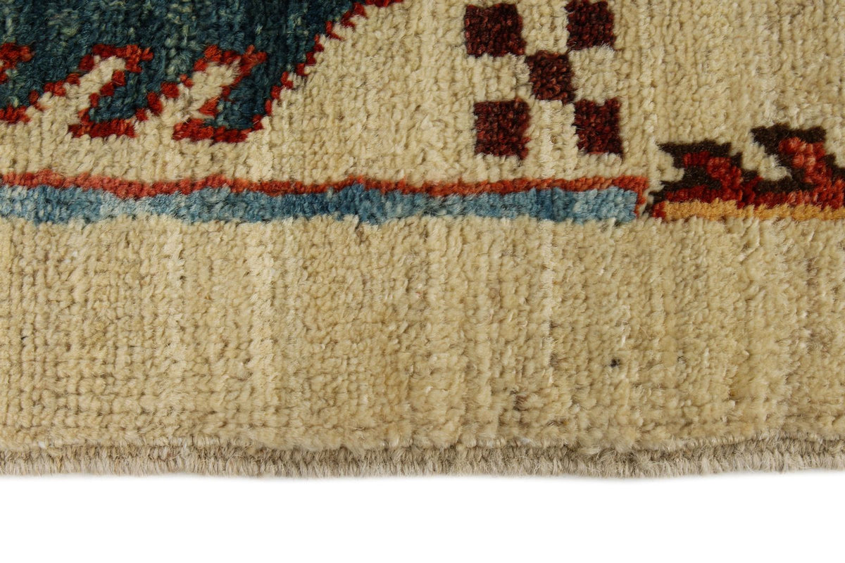 4x6 Ivory and Multicolor Anatolian Traditional Rug