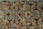 3x22 Light Blue and Multicolor Anatolian Traditional Runner