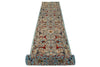 3x22 Light Blue and Multicolor Anatolian Traditional Runner