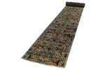 3x22 Light Blue and Multicolor Anatolian Traditional Runner