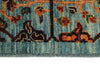 3x22 Light Blue and Multicolor Anatolian Traditional Runner