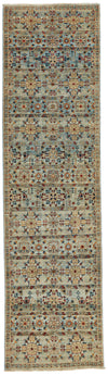 3x11 Blue and Multicolor Anatolian Traditional Runner