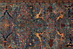 3x20 Light Blue and Multicolor Anatolian Traditional Runner