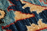 3x20 Light Blue and Multicolor Anatolian Traditional Runner