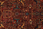 3x20 Red and Navy Anatolian Traditional Runner