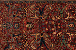 3x20 Red and Navy Anatolian Traditional Runner