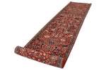 3x20 Red and Navy Anatolian Traditional Runner