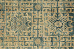 4x6 Blue and Ivory Traditional Rug