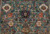 4x6 Green and Multicolor Anatolian Traditional Rug