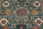 4x6 Green and Multicolor Anatolian Traditional Rug