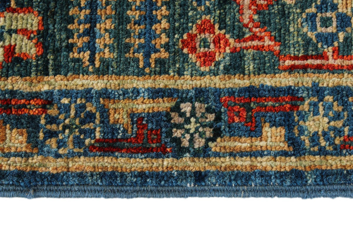 4x6 Blue and Green Anatolian Traditional Rug
