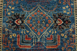 4x6 Blue and Green Anatolian Traditional Rug