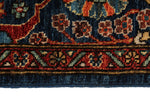 4x5 Navy and Rust Anatolian Traditional Rug