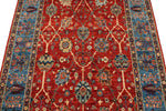 4x6 Red and Blue Traditional Rug