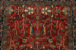 4x6 Red and Navy Traditional Rug