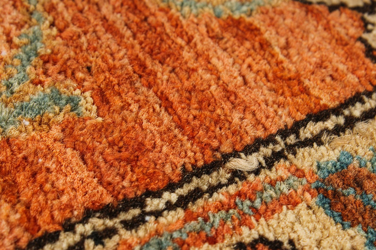 9x 12 Navy and Rust Anatolian Traditional Rug