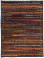 9x12 Blue and Multicolor Traditional Rug