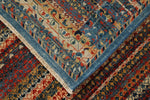 9x12 Blue and Multicolor Traditional Rug