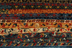 9x12 Blue and Multicolor Traditional Rug