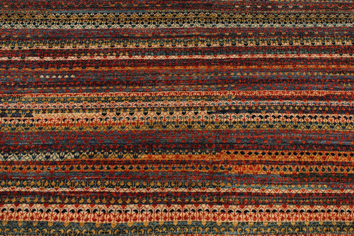 9x12 Blue and Multicolor Traditional Rug