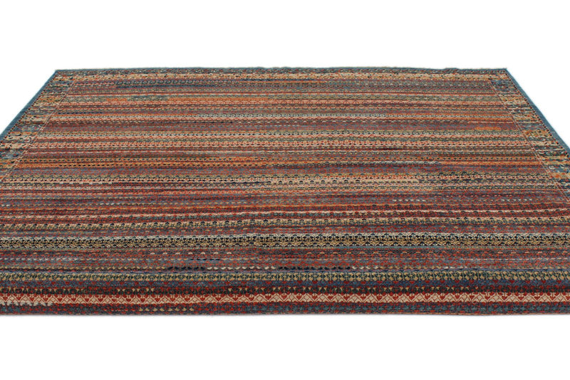 9x12 Blue and Multicolor Traditional Rug