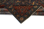 9x12 Blue and Rust Anatolian Traditional Rug