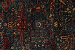 9x12 Blue and Rust Anatolian Traditional Rug