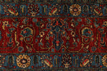 9x12 Blue and Rust Anatolian Traditional Rug