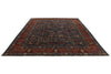 9x12 Blue and Rust Anatolian Traditional Rug