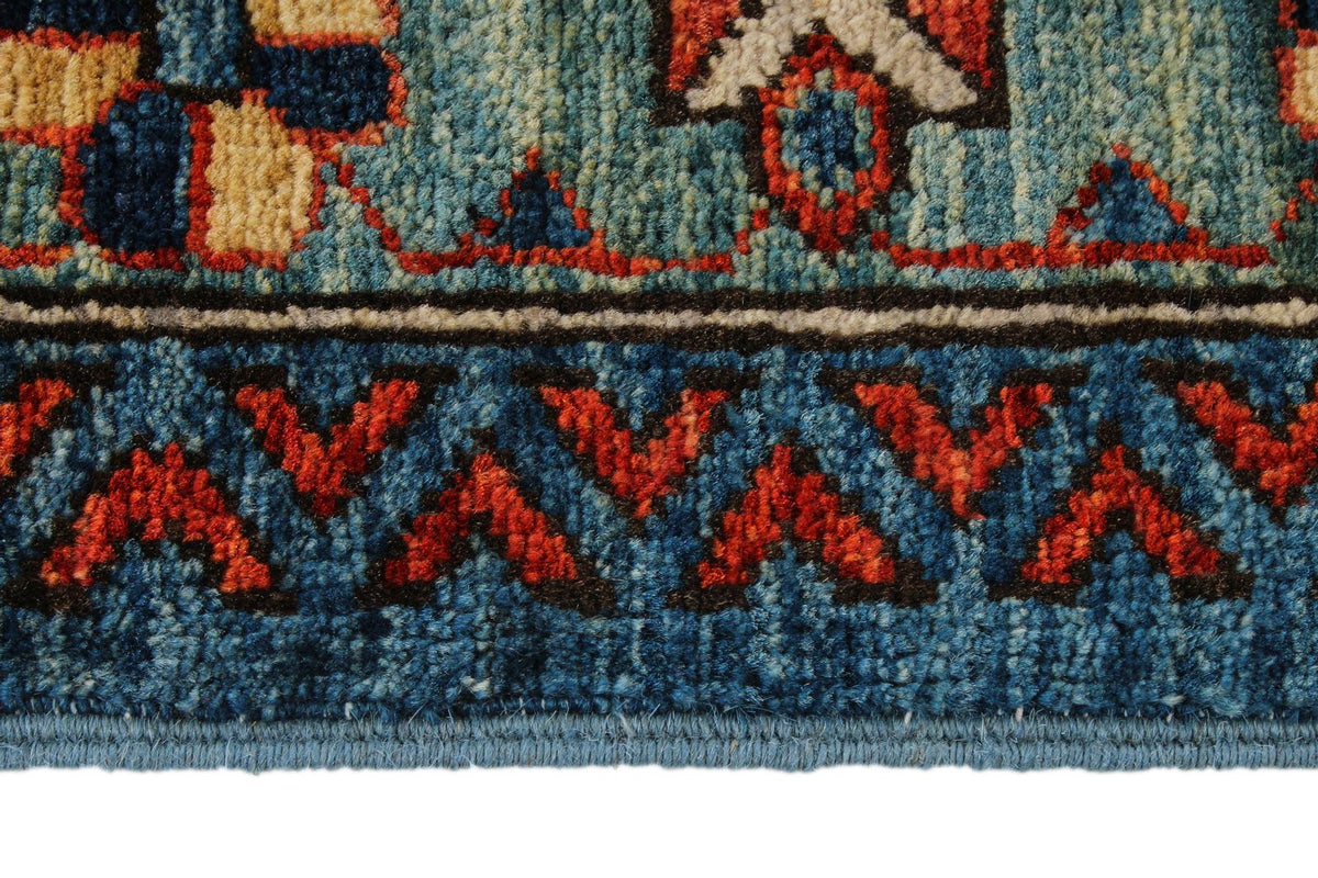 9x12 Navy and Red Traditional Rug