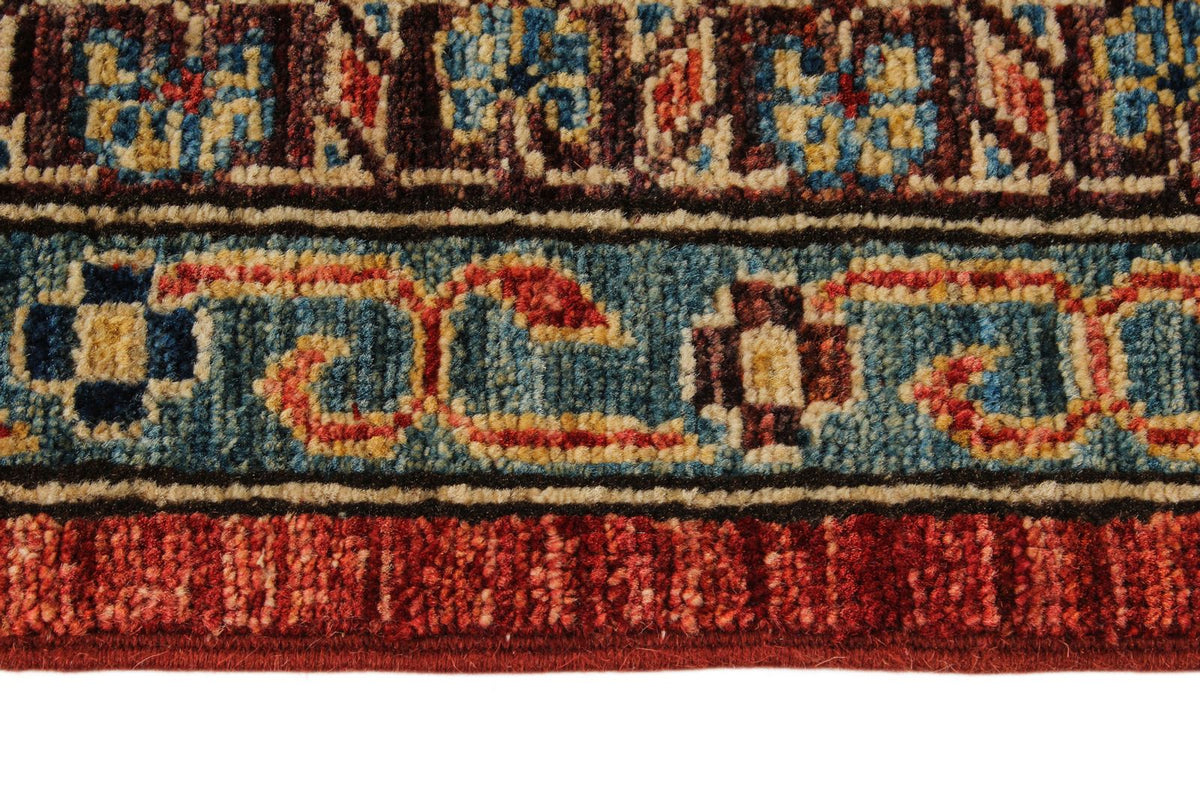 9x12 Rust and Blue Anatolian Traditional Rug