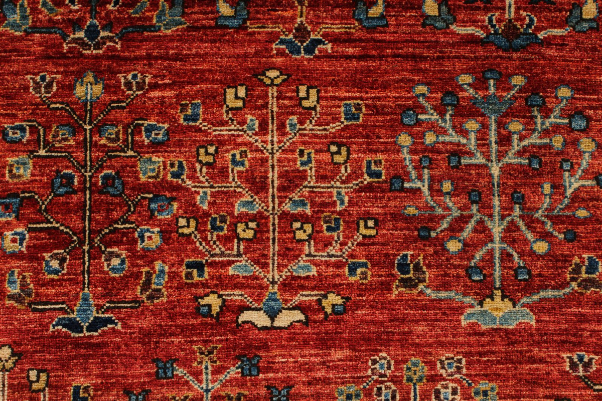 9x12 Rust and Blue Anatolian Traditional Rug