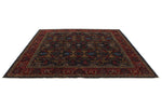 9x9 Navy and Red Anatolian Traditional Rug