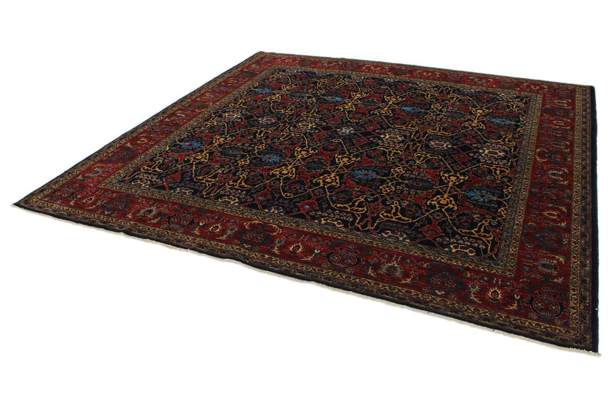 9x9 Navy and Red Anatolian Traditional Rug