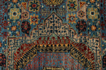 9x12 Blue and Multicolor Anatolian Traditional Rug