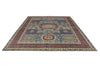 9x12 Blue and Multicolor Anatolian Traditional Rug