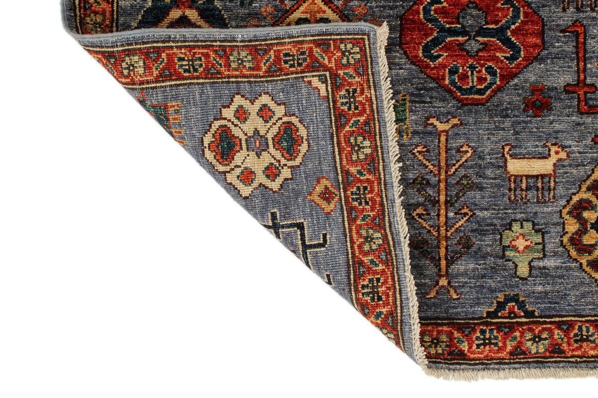 3x12 Gray and Multicolor Anatolian Traditional Runner