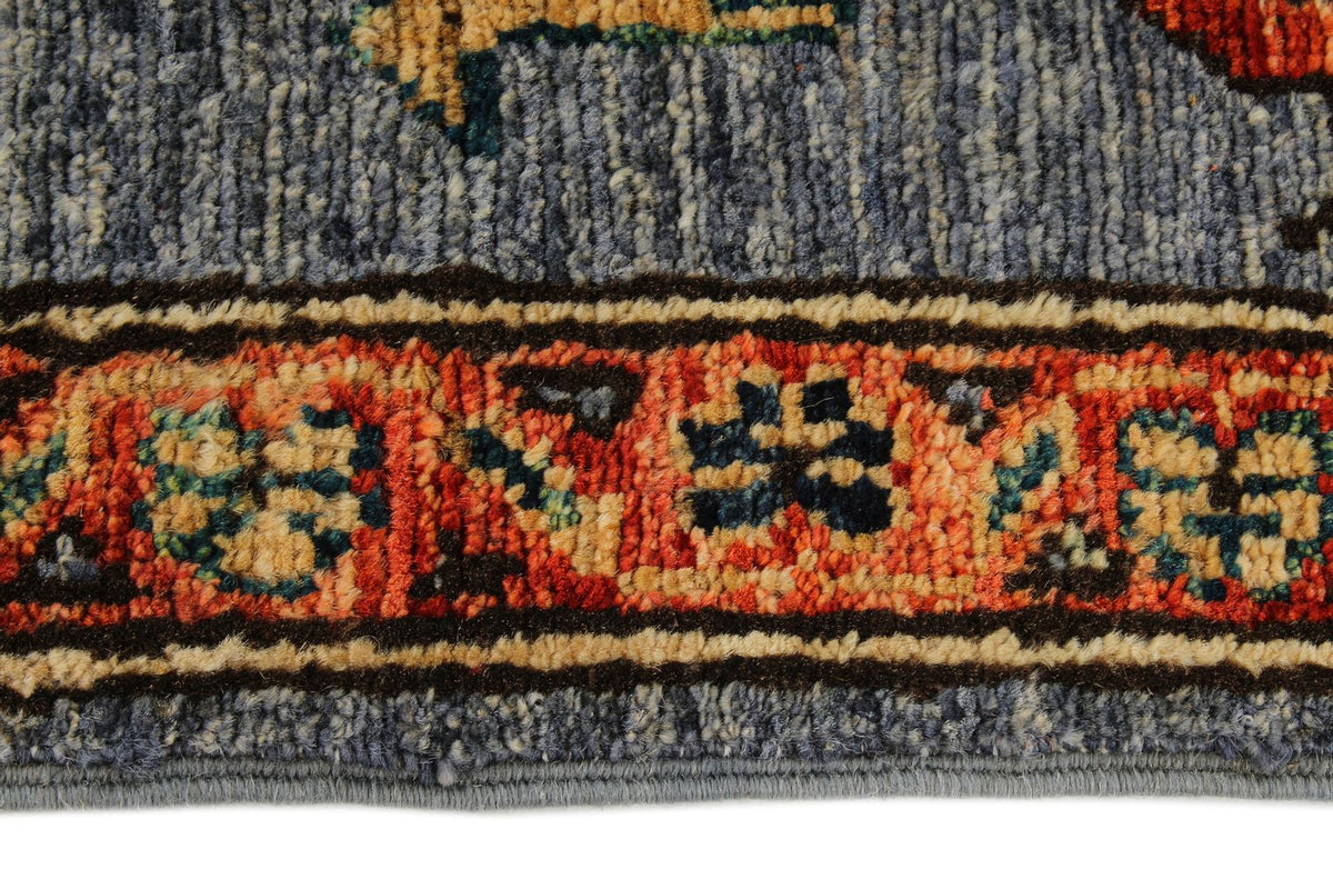 3x12 Gray and Multicolor Anatolian Traditional Runner