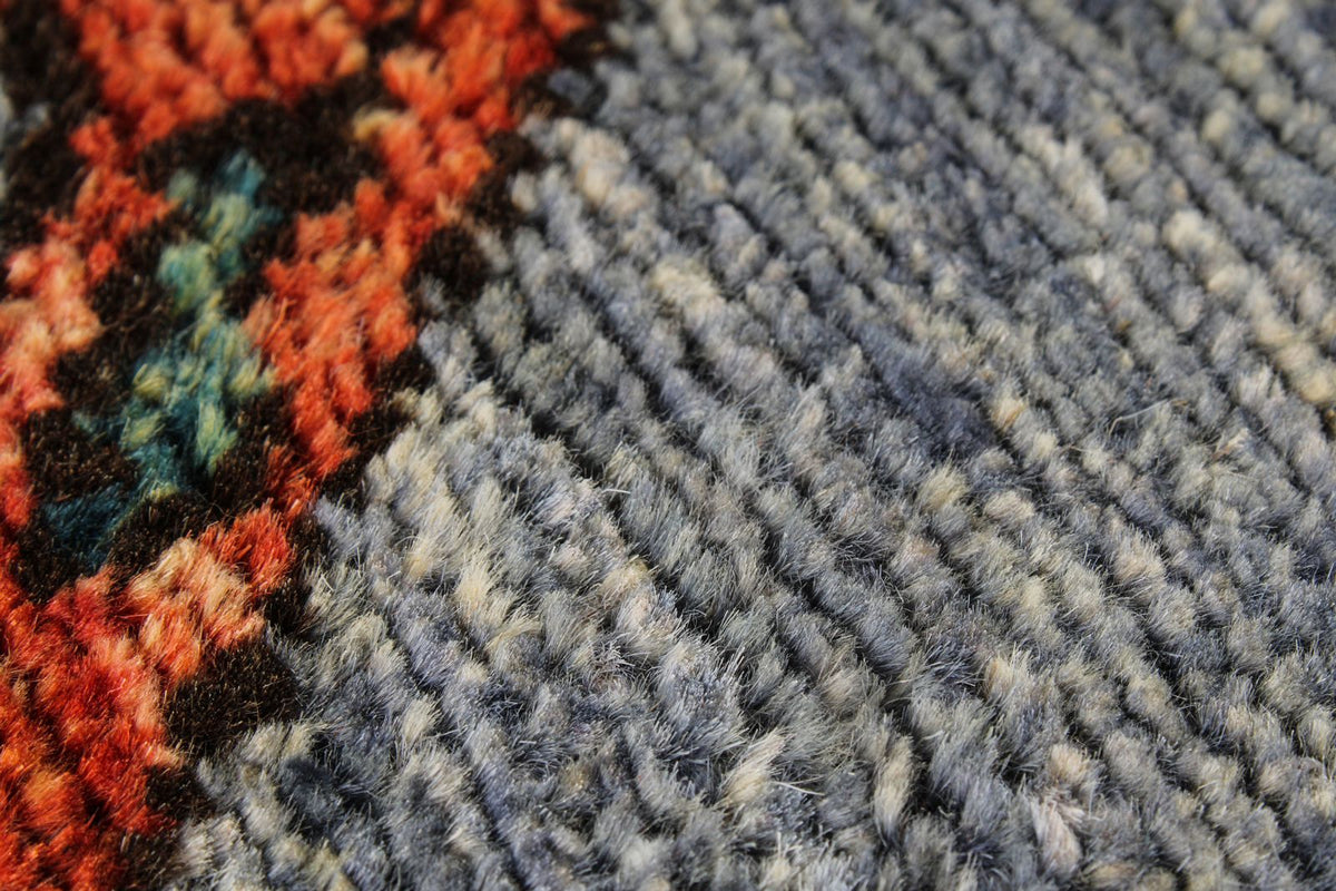 3x12 Gray and Multicolor Anatolian Traditional Runner