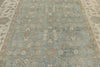 9x13 Light Blue and Ivory Turkish Oushak Rug