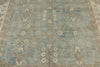 9x13 Light Blue and Ivory Turkish Oushak Rug