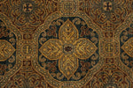 8x10 Navy and Beige Persian Rug