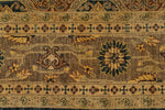 8x10 Navy and Beige Persian Rug