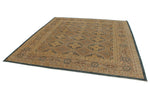 8x10 Navy and Beige Persian Rug